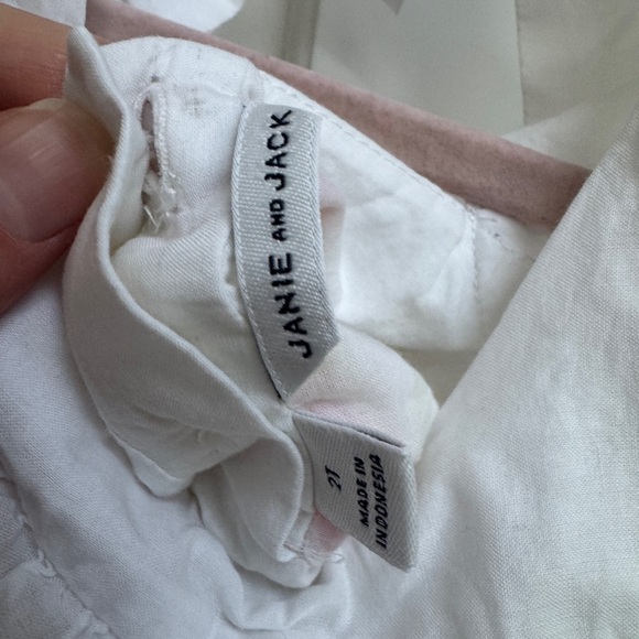 NWOT Janie & Jack 2T Girls White Floral Tank Top Blouse - Picture 5 of 5